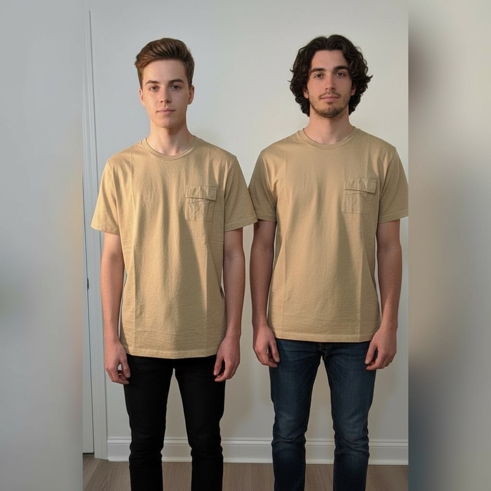003 BOGO: buy 1 get 1 Seven Souls khaki shirts size 14/16